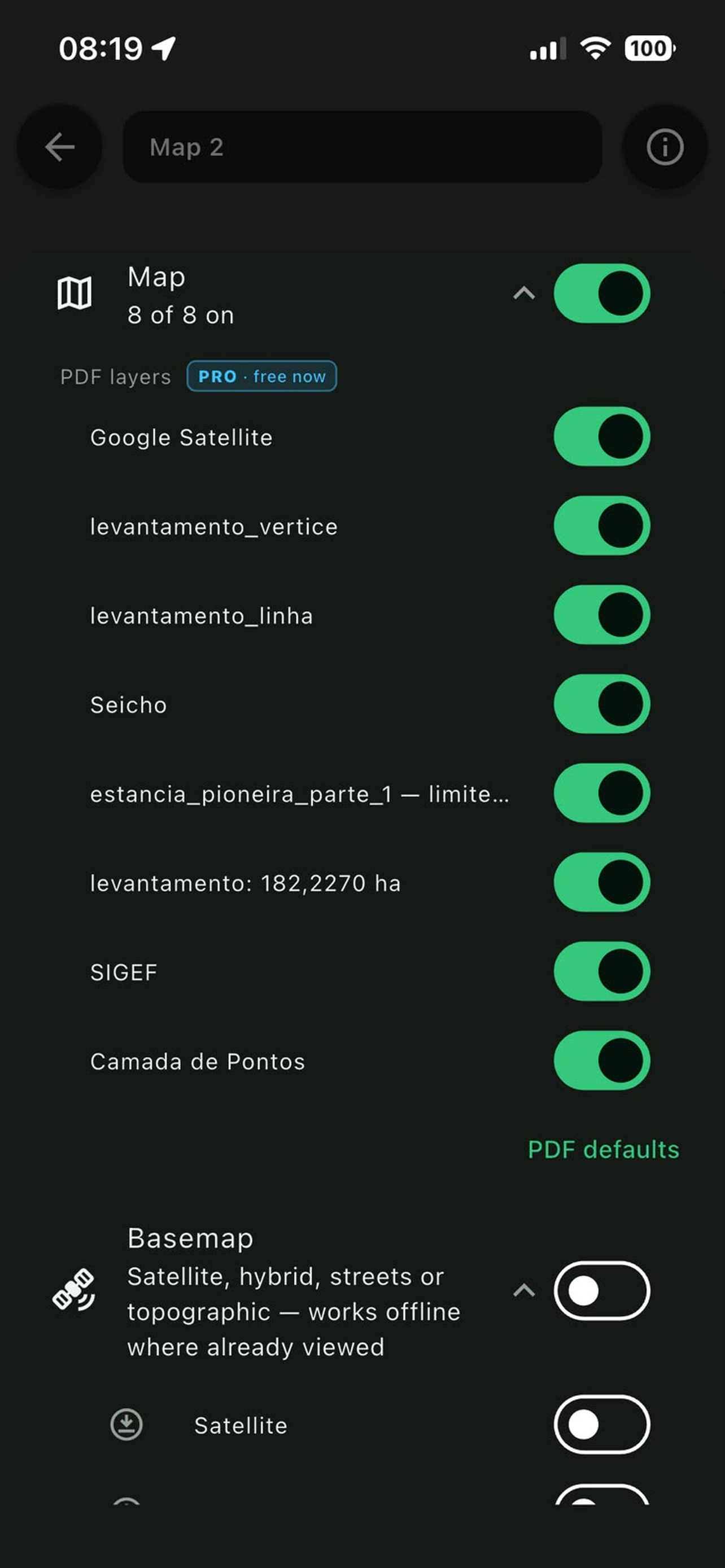 Camadas do GeoPDF